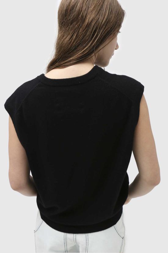  익스트림캐시미어 베스트 익스트림 캐시미어 스펜서  레이븐 - EXTREME CASHMERE