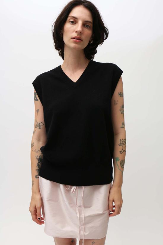  익스트림캐시미어 베스트 익스트림 캐시미어 스펜서  레이븐 - EXTREME CASHMERE