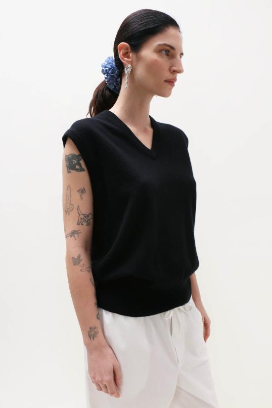  익스트림캐시미어 베스트 익스트림 캐시미어 스펜서  레이븐 - EXTREME CASHMERE