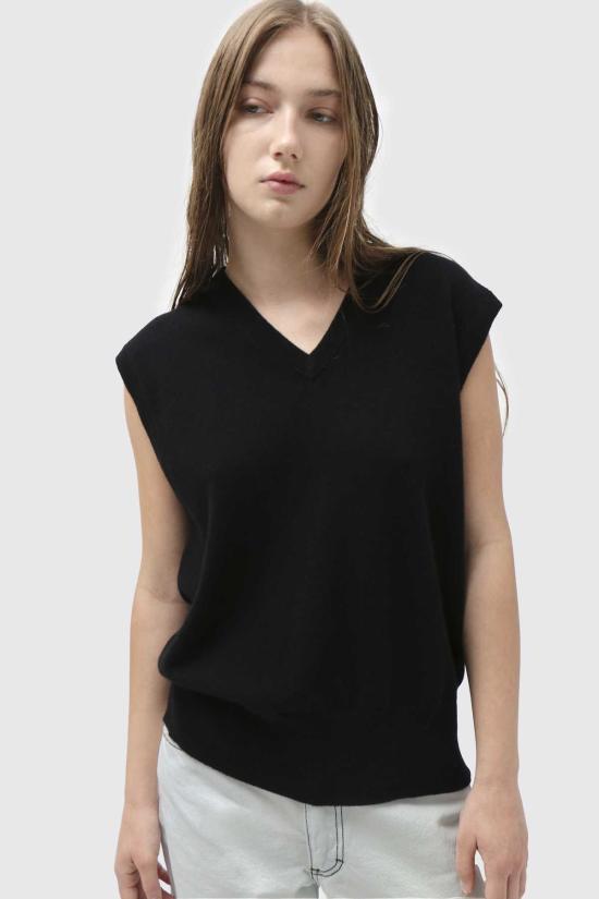  익스트림캐시미어 베스트 익스트림 캐시미어 스펜서  레이븐 - EXTREME CASHMERE