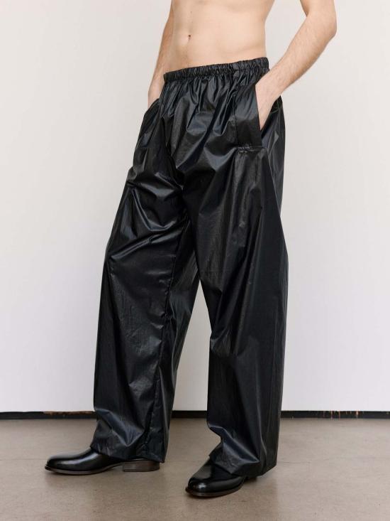  가브리엘라 콜 가먼츠 스트레이트 팬츠 Gabriela Coll Garments No.287 테크니컬 플랩 포켓 바지 블랙 - GABRIELA COLL GARMENTS