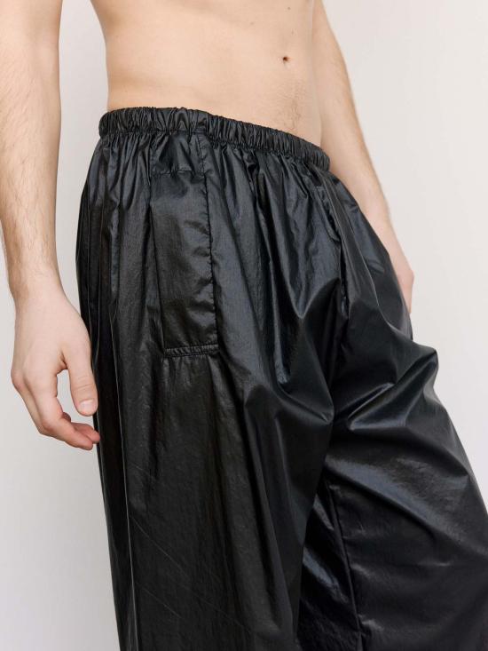  가브리엘라 콜 가먼츠 스트레이트 팬츠 Gabriela Coll Garments No.287 테크니컬 플랩 포켓 바지 블랙 - GABRIELA COLL GARMENTS