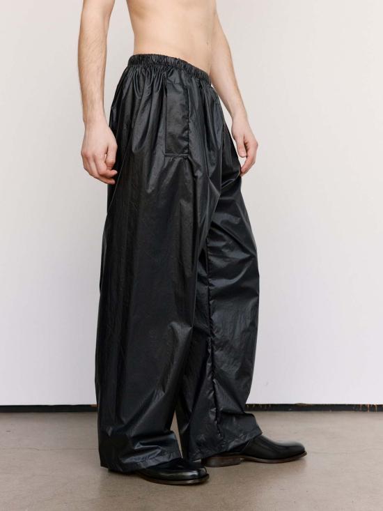  가브리엘라 콜 가먼츠 스트레이트 팬츠 Gabriela Coll Garments No.287 테크니컬 플랩 포켓 바지 블랙