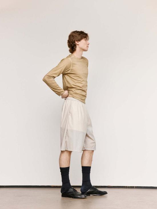  가브리엘라 콜 가먼츠 긴팔 티셔츠 Gabriela Coll Garments No.87  오프 그린 - GABRIELA COLL GARMENTS