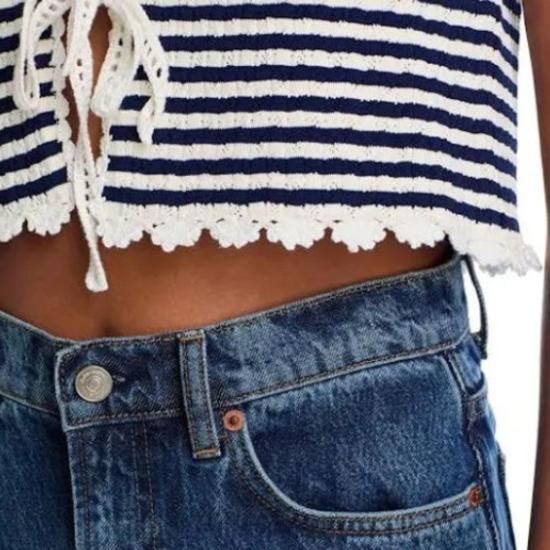  씨뉴욕 베스트 Sea Ny Abbie 니트 조끼 스트라이프 - SEA NY