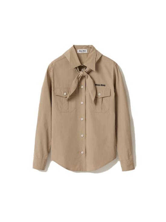25SS 미우미우 셔츠 MK1917SOOO10RG F0241 KAKI Beige