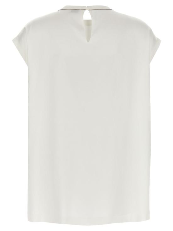 25SS 브루넬로 쿠치넬리 블라우스 M0C59EH500C600 WHITE - BRUNELLO CUCINELLI