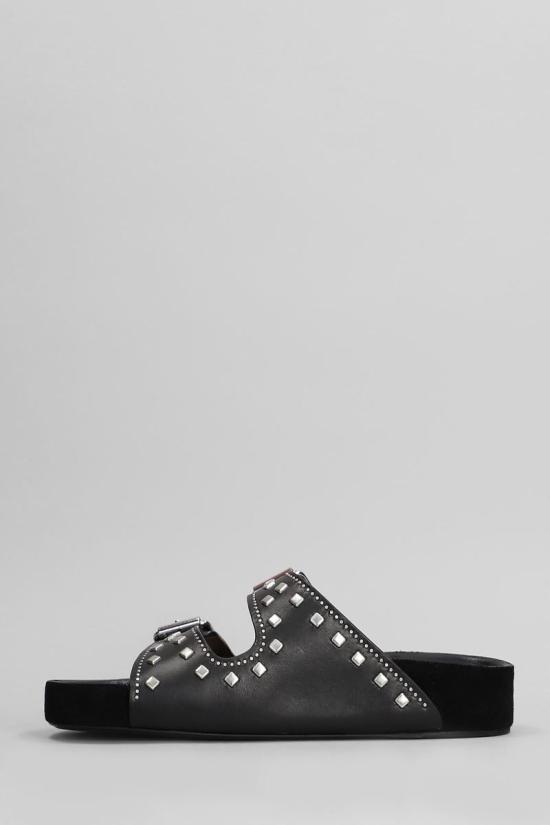 25SS 이자벨마랑 뮬/슬리퍼 413725 SD0118FA C1B04S Black - ISABEL MARANT