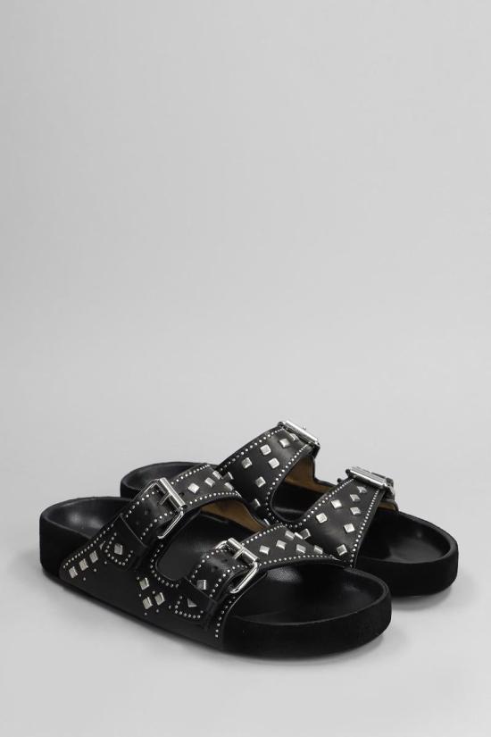 25SS 이자벨마랑 뮬/슬리퍼 413725 SD0118FA C1B04S Black - ISABEL MARANT