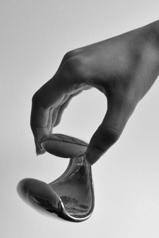  아그메스 커프스 링크/타이 홀더 Agmes 스털링 실버 지젤 커프스 스털링 실버 - AGMES