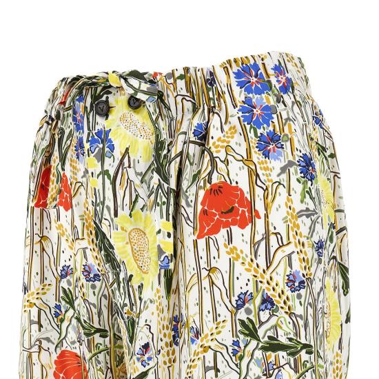  보테가베네타 점프수트 BOTTEGA VENETA 플로럴 실크 블렌드 파자마 세트 여성 멀티컬러 - BOTTEGA VENETA