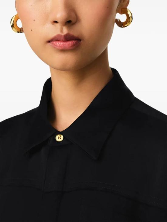  아미 셔츠 E25FSH020AC0014 black - AMI