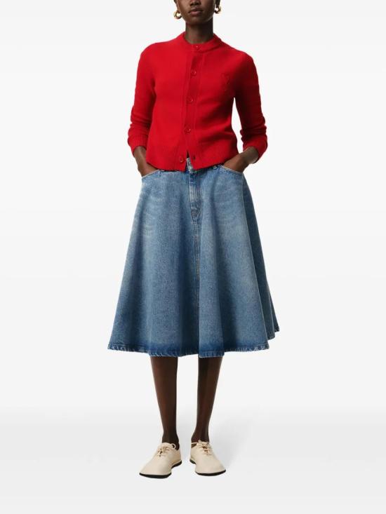  아미 미디 스커트 E25FSK226DE0046 - AMI