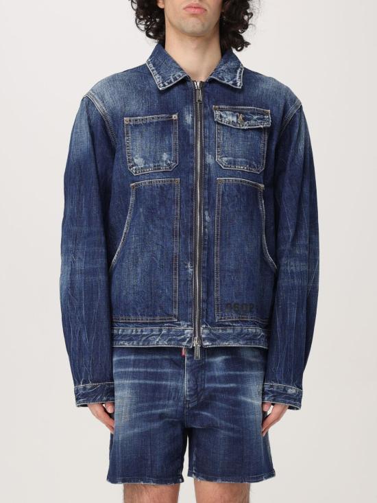 25SS 디스퀘어드2 데님 자켓 S74AM1552S30309470 NAVY DOM