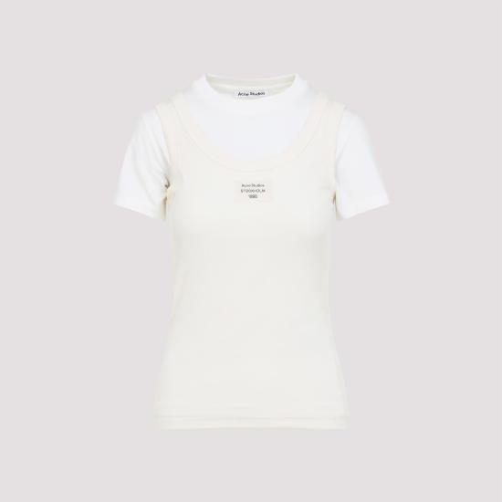  아크네 스튜디오 반팔 티셔츠 AL0436 AEG OFF WHITE - ACNE STUDIOS
