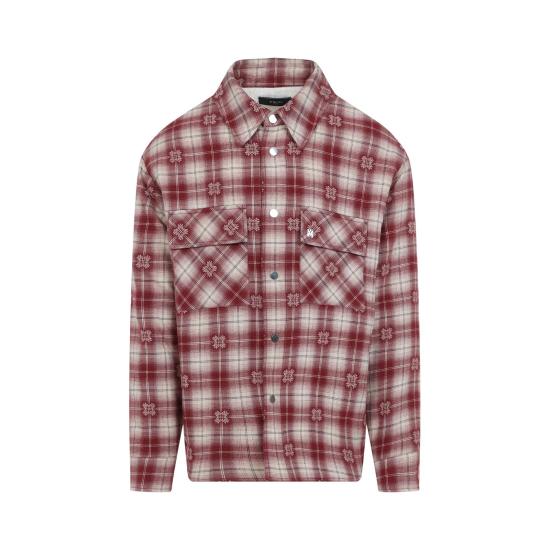 25SS 아미리 긴팔 셔츠 AMSTOS1024 DEEP RED