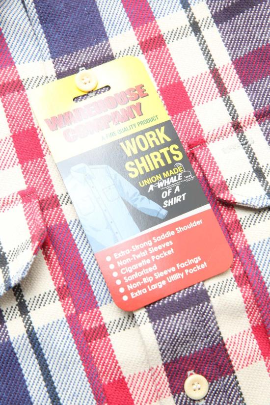  웨어하우스 긴팔 셔츠 앤코. Lot. 3104 플란넬  D 2 블루 - WAREHOUSE