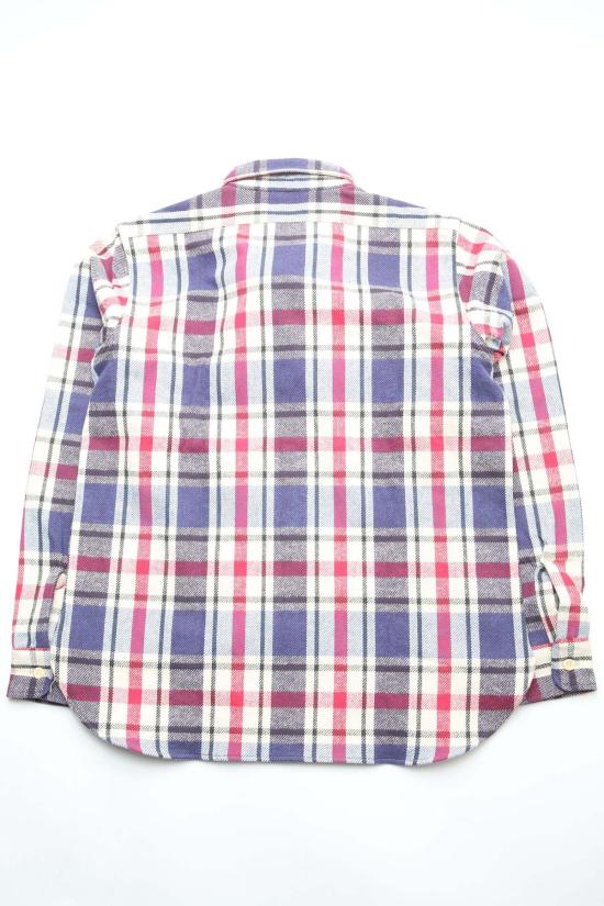  웨어하우스 긴팔 셔츠 앤코. Lot. 3104 플란넬  D 2 블루 - WAREHOUSE