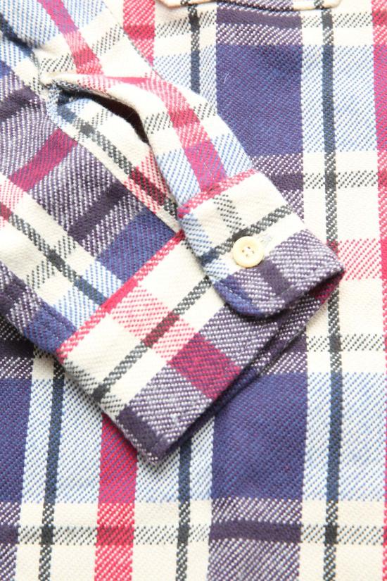  웨어하우스 긴팔 셔츠 앤코. Lot. 3104 플란넬  D 2 블루 - WAREHOUSE