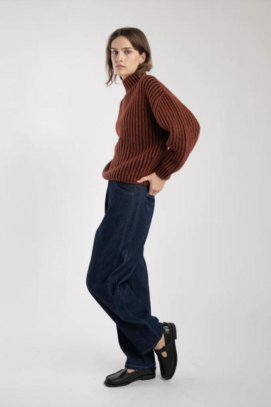  미셀라 그렉 데님 팬츠 미카엘라 그렉 패널 진 다크 인디고 - MICAELA GREG