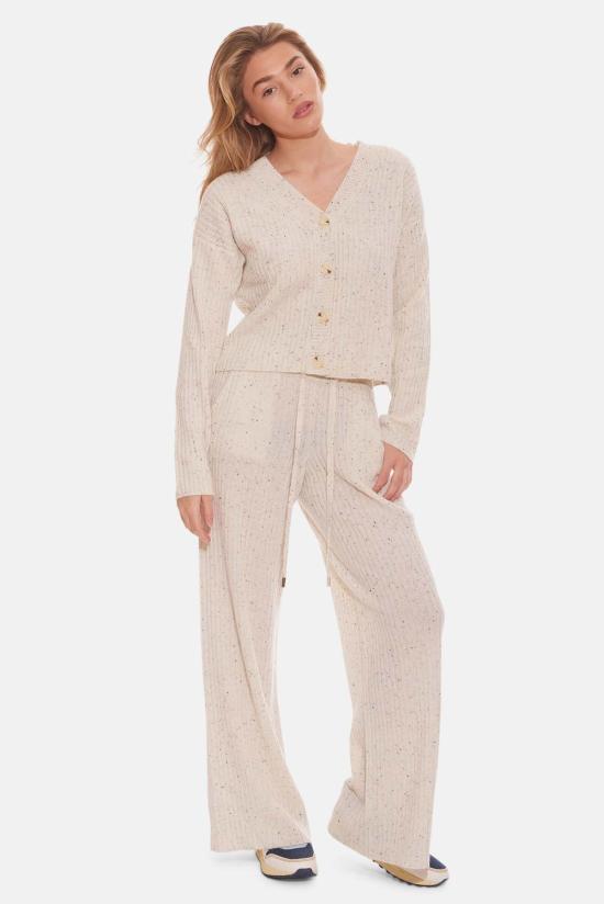  블루&크림 스트레이트 팬츠 비아트리스 카디건 & 소피 와이드 레그 팬츠
