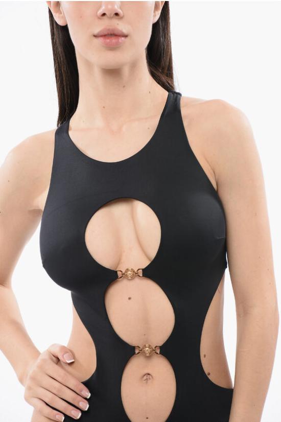  베르사체 비치웨어 1009204 1A02262 1B000 Black - VERSACE