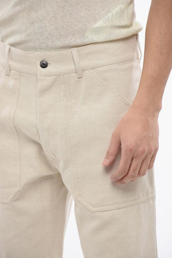  나누슈카 스트레이트 팬츠 NM22SSPA00971 0 NATURAL Beige - NANUSHKA