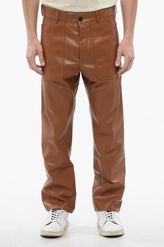  나누슈카 스트레이트 팬츠 NM22FWPA00576 0 TOBACCO Brown