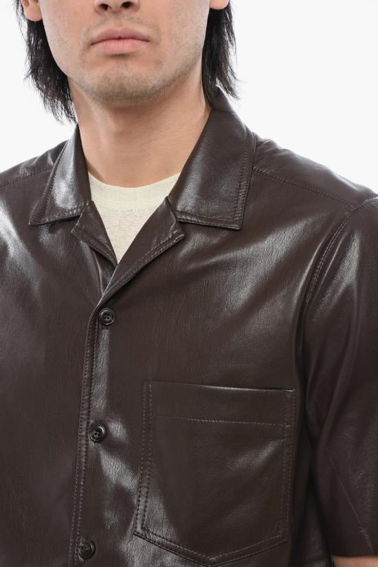  나누슈카 반팔 셔츠 NM23PFSH00178 0 COFFEE GROUND Brown - NANUSHKA