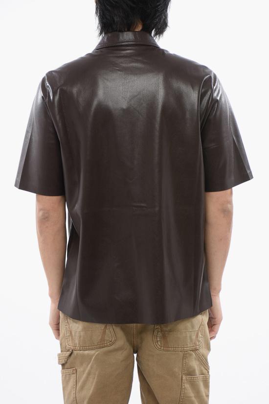  나누슈카 반팔 셔츠 NM23PFSH00178 0 COFFEE GROUND Brown - NANUSHKA