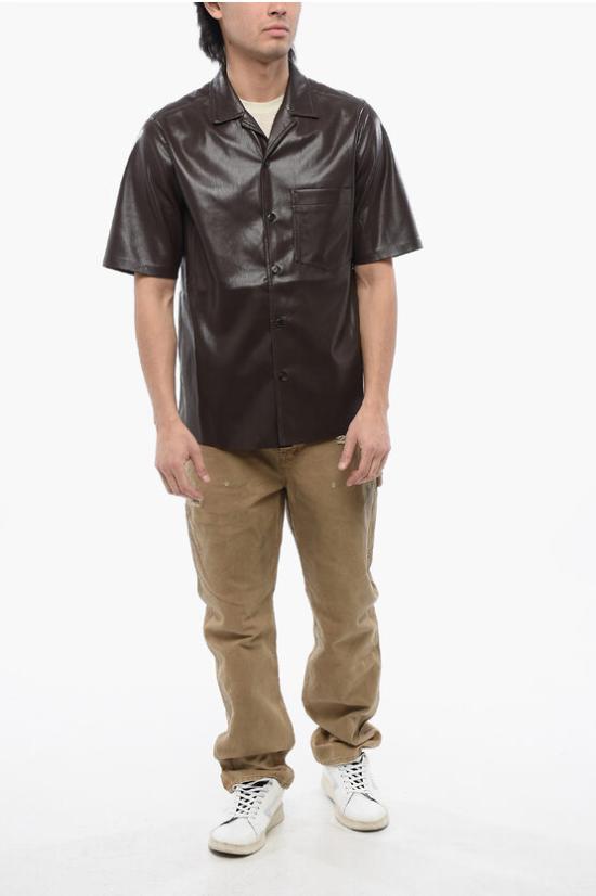  나누슈카 반팔 셔츠 NM23PFSH00178 0 COFFEE GROUND Brown - NANUSHKA