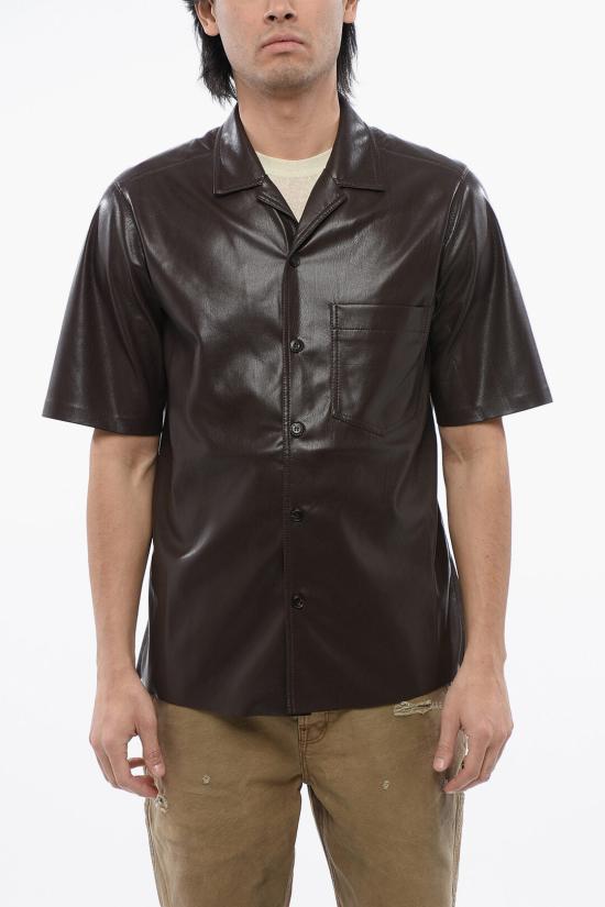  나누슈카 반팔 셔츠 NM23PFSH00178 0 COFFEE GROUND Brown