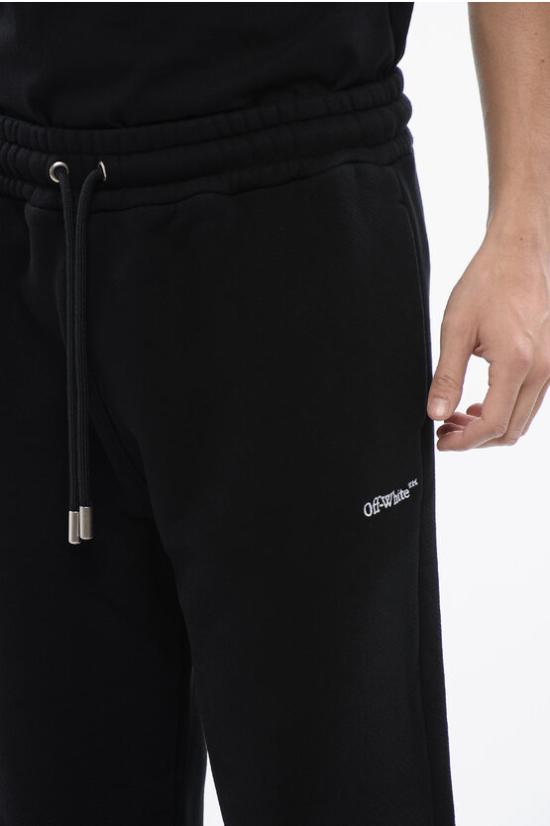  오프화이트 트레이닝/조거 팬츠 OMCH054S24FLE0021001 Black - OFF WHITE