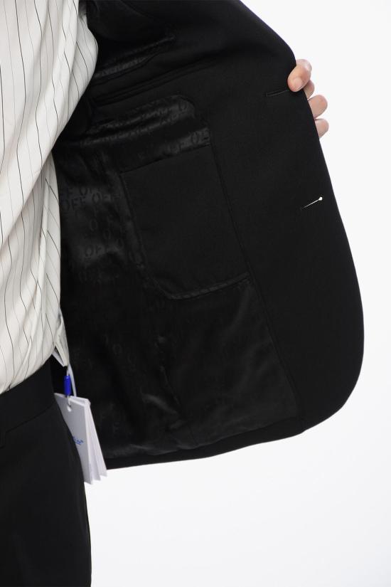  오프화이트 수트 자켓 OMEN094S24FAB0011010 Black - OFF WHITE