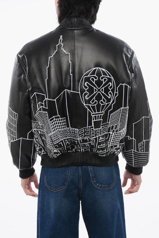  오프화이트 자켓 OMJA136S24LEA0031001 Black - OFF WHITE