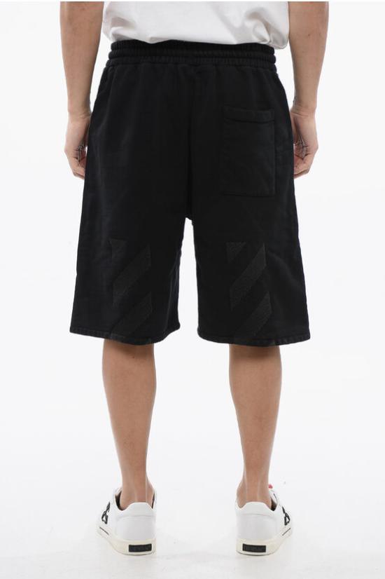  오프화이트 숏팬츠 OMCI013S24FLE0021001 - OFF WHITE