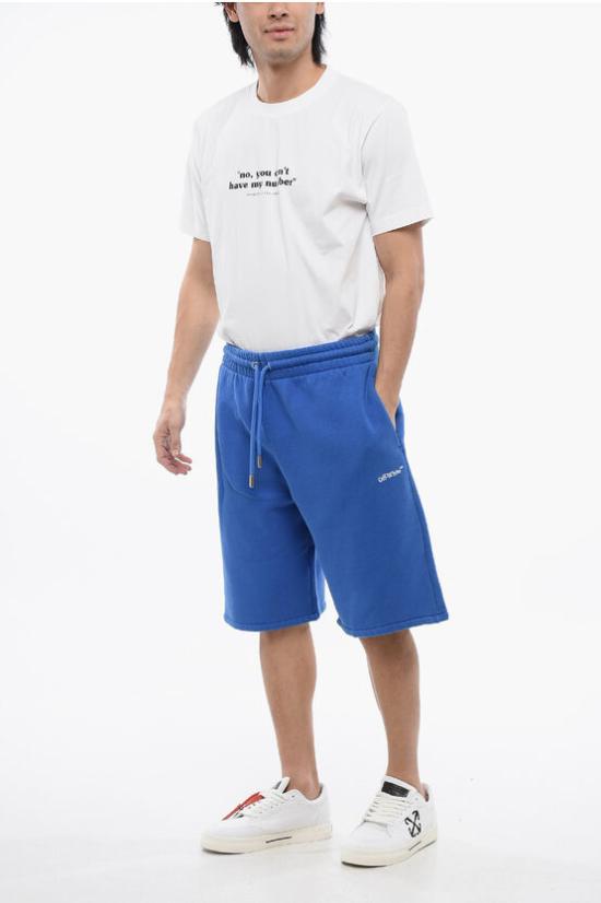  오프화이트 숏팬츠 OMCI013S24FLE0014601 - OFF WHITE