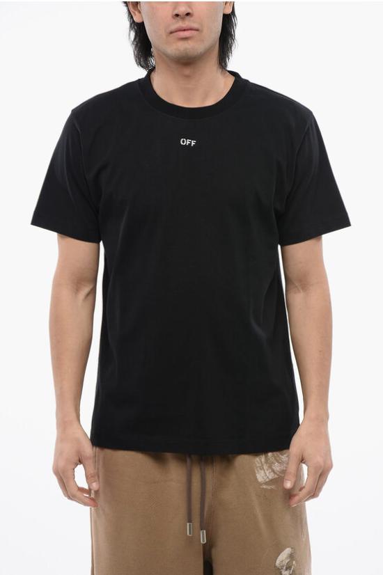  오프화이트 반팔 티셔츠 OMAA027C99JER0171001