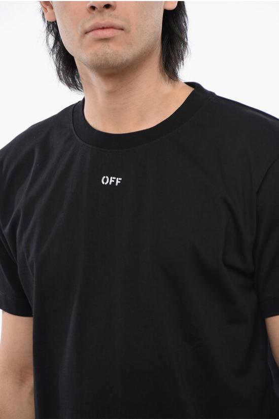  오프화이트 반팔 티셔츠 OMAA027C99JER0171001 - OFF WHITE