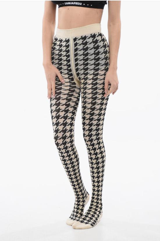  버버리 양말 8079835 A1189 CALICO BLACK Black White