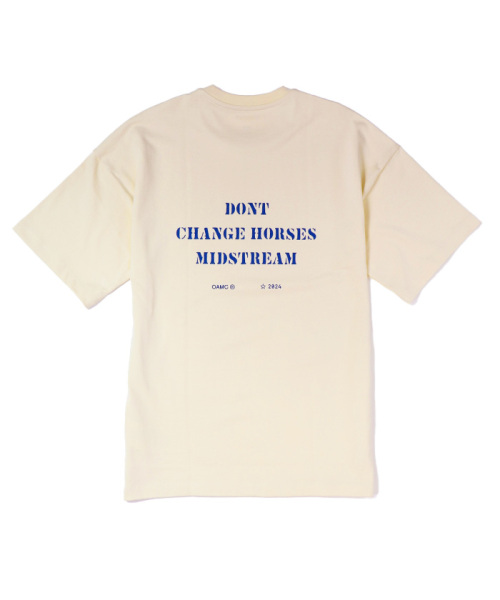  오에이엠씨 반팔 티셔츠 OAMM241PRTS018CR POLLEN DOM - OAMC