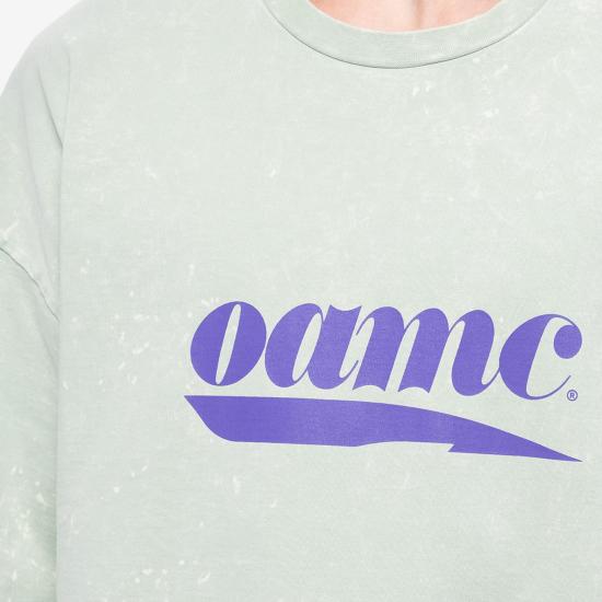  오에이엠씨 반팔 티셔츠 OAMM241PRTS002GR MIST DOM - OAMC