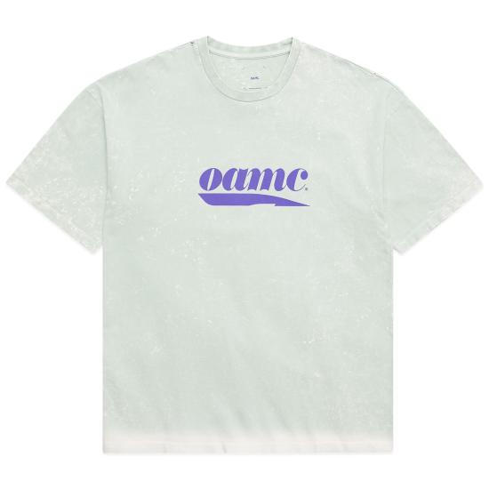  오에이엠씨 반팔 티셔츠 OAMM241PRTS002GR MIST DOM