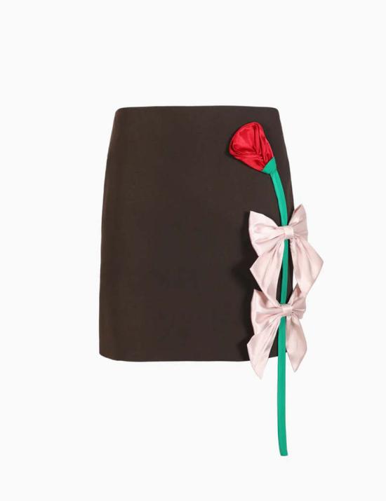  샌디리앙 숏 스커트 SDYW241MRSK027BR BROWN DOM