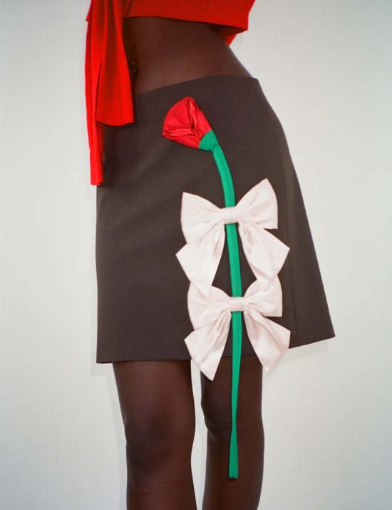  샌디리앙 숏 스커트 SDYW241MRSK027BR BROWN DOM - SANDY LIANG