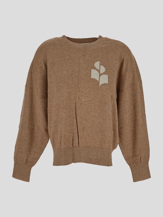 25SS 이자벨마랑에뚜왈 긴팔 티셔츠 PU0053FA A1X05E50CM Brown