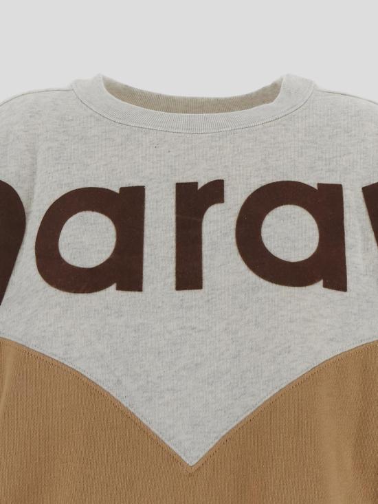 25SS 이자벨마랑에뚜왈 긴팔 티셔츠 SW0006FA A1M08EECCA Ecru Camel - ISABEL MARANT ETOILE