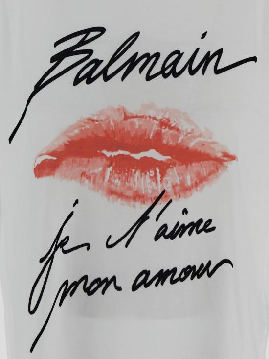 25SS 발망 반팔 티셔츠 EF1EG110GE45 GQV BLANC NOIR ROUGE - BALMAIN