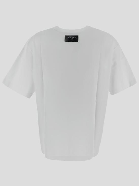 25SS 발망 반팔 티셔츠 EF1EG110GE45 GQV BLANC NOIR ROUGE - BALMAIN