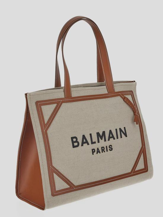 25SS 발망 토트백 DN1FF810TDCS GEM Naturel marron - BALMAIN